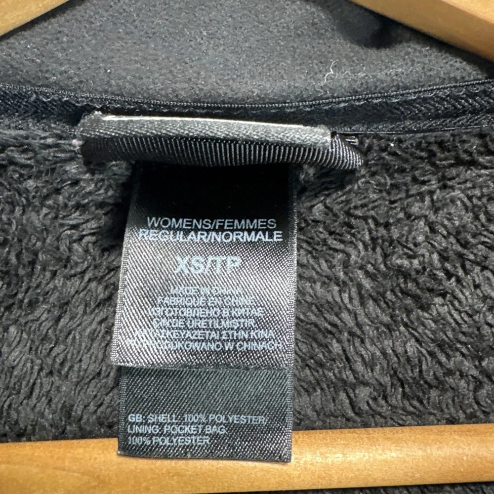 The North Face Full Zip Sherpa Jacket Womens XS Black Osito Fleece - Picture 9 of 10